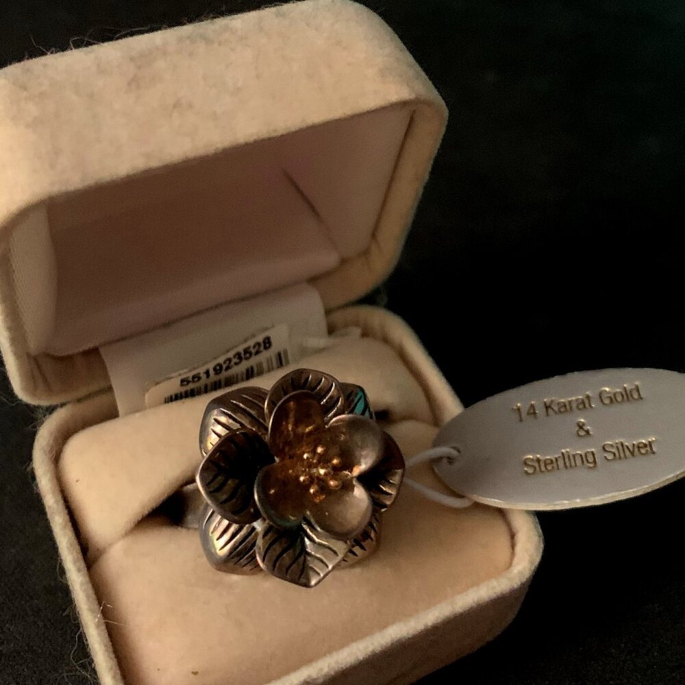 Meredith Leigh Designs 14K Gold & Sterling Silver Ring